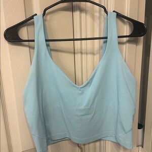Lululemon Align Tank Icing Blue Size 12- build in shelf bra.